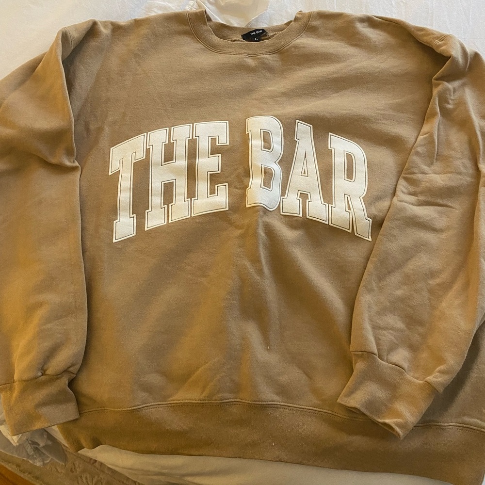 The Bar Tan Sweatshirt